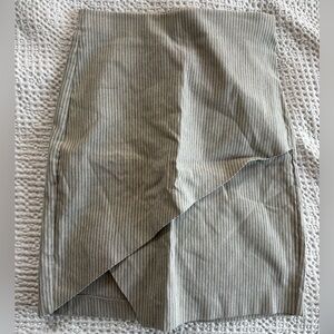 Dynamite Asymmetrical Striped Gray Skirt